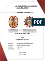 1° INFORME - Valores Morales