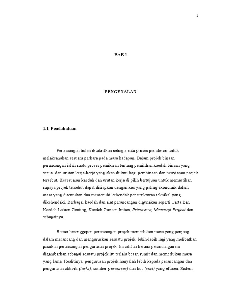 Perancangan Projek Pdf