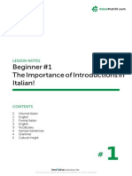 Beginner Italian