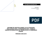 InformeGestionPresidenciaCAMT(2009-2010)