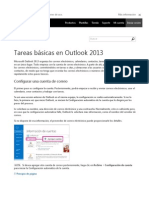 Tareas Básicas en Outlook 2013