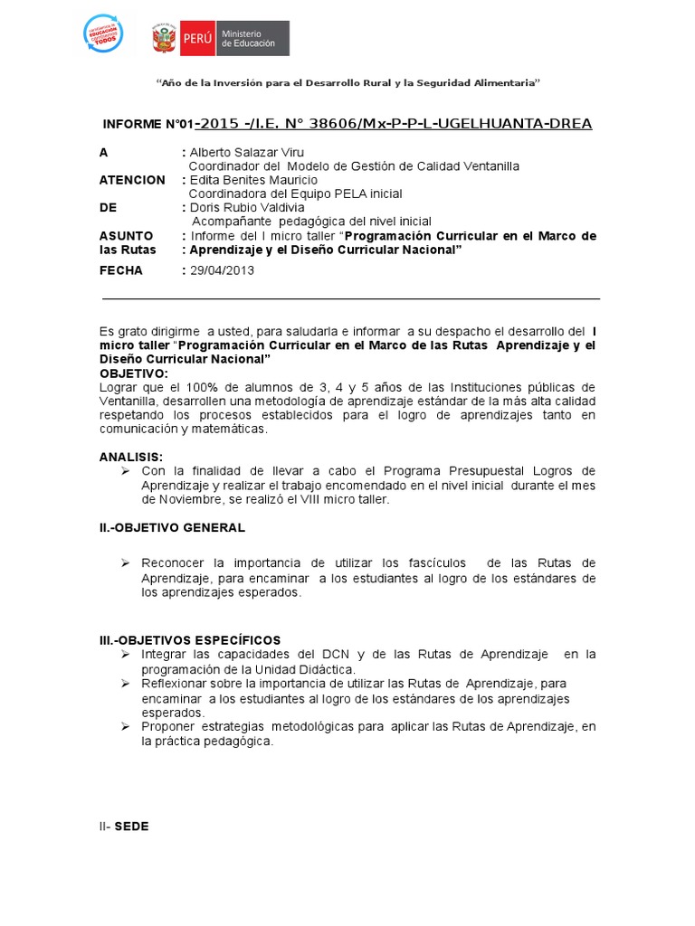 Modelo De Informe Imagui Riset
