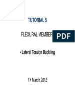 Tutorial 5 - Flexural Members - Lateral Torsional Buckling