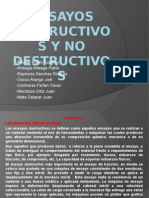 Diapositivas de Ensayo de Materiales - Ensayos Destructivos y No Destructivos