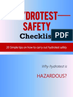Hydrotest Hydrotest Safety Safety: Checklist Checklist