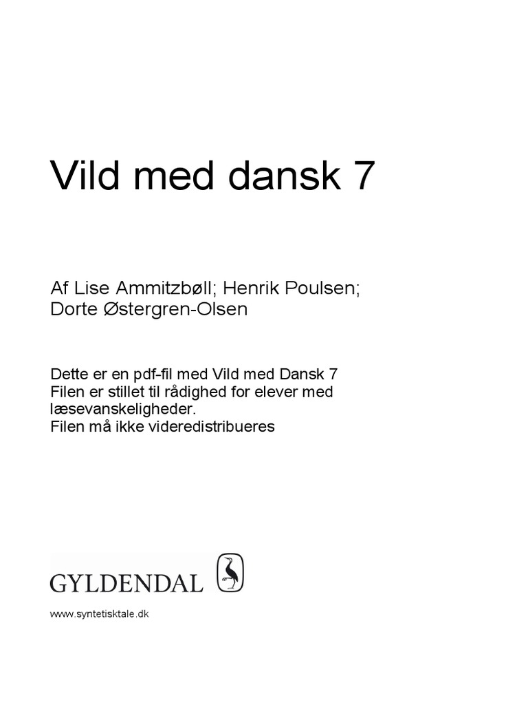 Vild Med Dansk 7 PDF pic