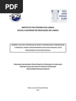 Domínio e Uso Das Tecnologias de Apoio à Comunicação e Aprendizagem