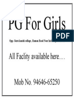 PG For Girls: All Faclity Available Here . Mob No. 94646-65250
