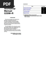 Mazda 6 2003-2007 Transaxle Workshop Manual G35M-R