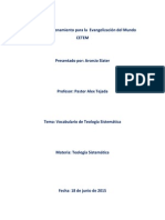 Teología Sistematica Vocabulario