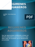 REGÍMENES ADUANEROS