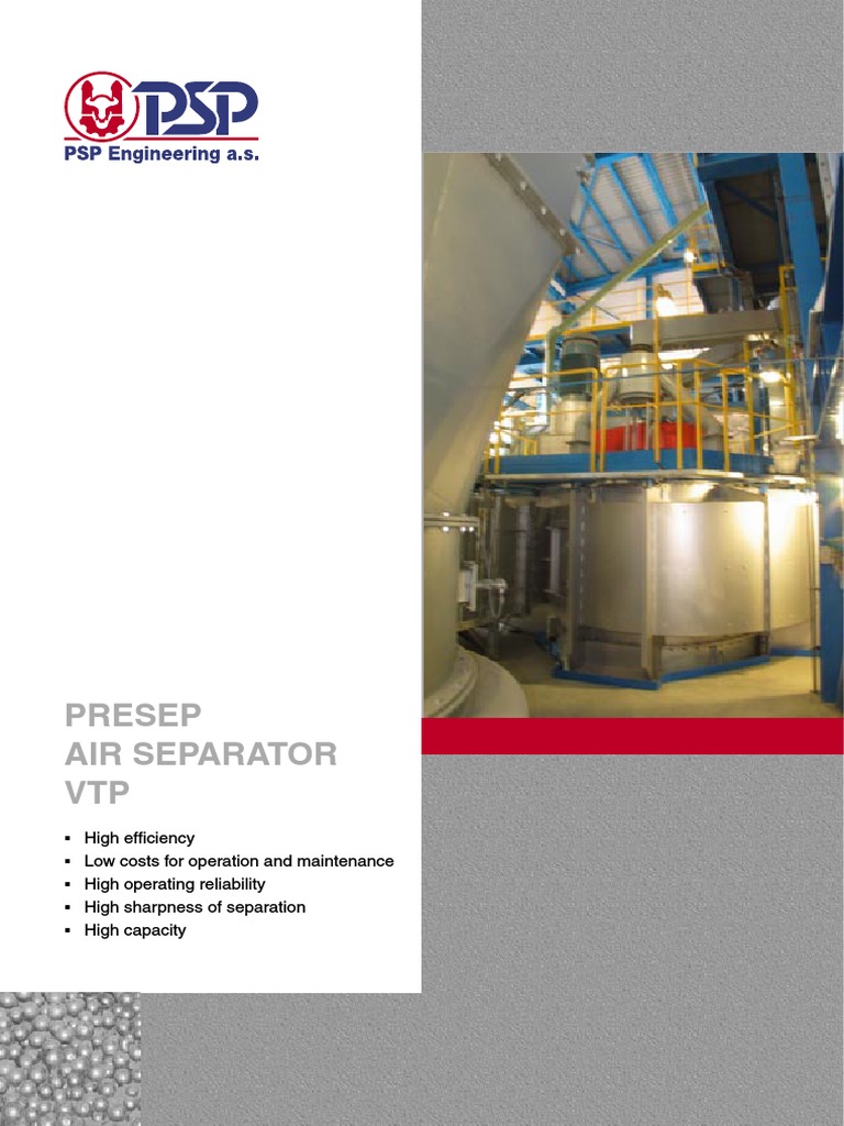 Presep Air Separator VTP en | PDF | Mill (Grinding) | Helicopter Rotor