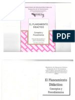 Planeamiento Didáctico_Conceptos y Procedimientos_SIMED