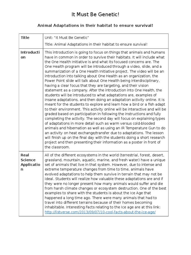 Adaptation intelligence overview
