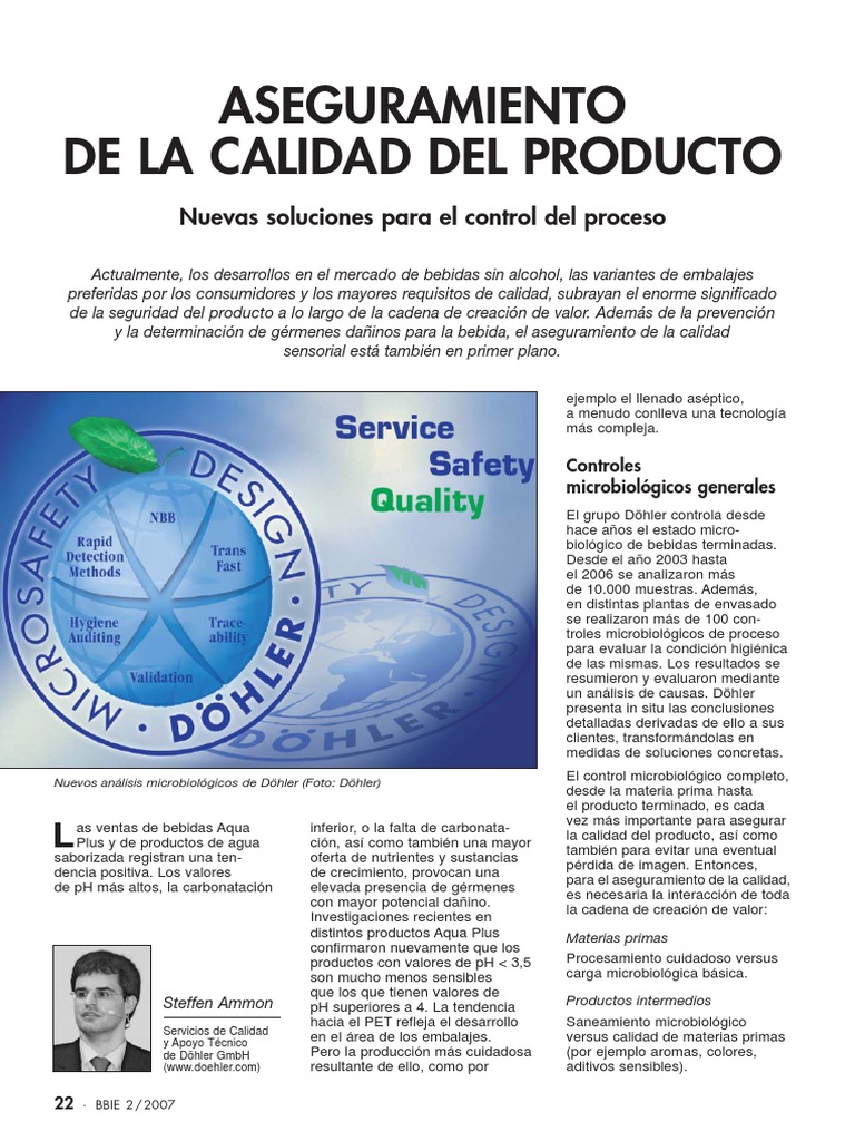 Control Microbiológico en Bebidas | PDF | Análisis de Riesgo y Puntos ...