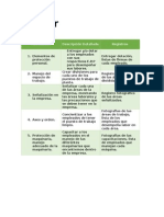 Cuadro de Subprograma, Actividad 1