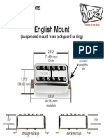 English Mount: (Suspended Mount From Pickguard or Ring)