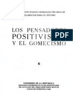 6 Los Pensadores Positivistas y El Gomecismo T 3. Vol. 1