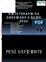 Dietoterapia Da Obesidade e Baixo Peso