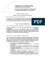 MEMORIA - Ley Orgánica de Comunicación PDF