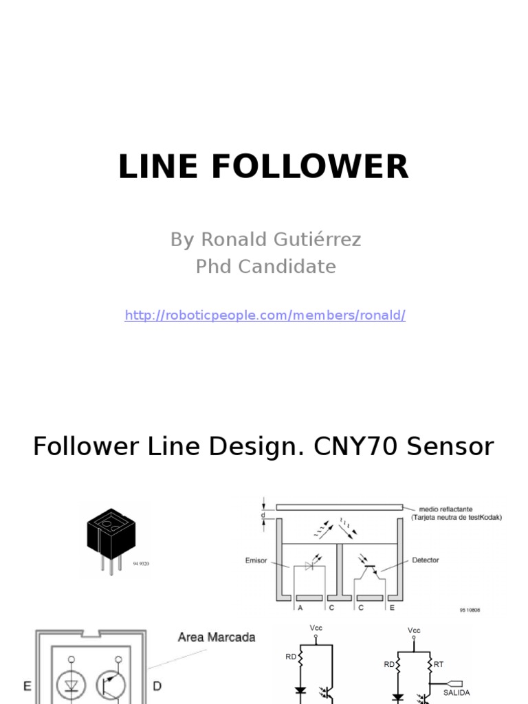 Line Follower Design with CNY70 Sensor | PDF