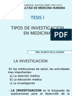 Tipos de Investigacion en Medicina - PPTX Corregidopptx