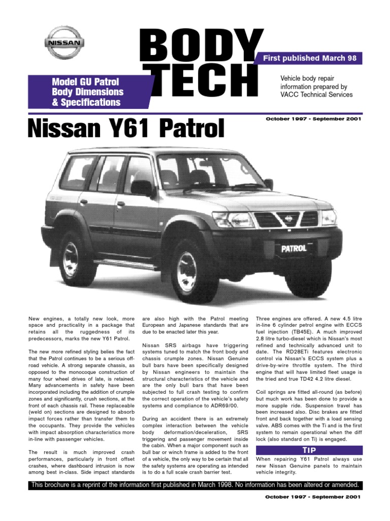 new nissan patrol on Motors Genuine Nissan Patrol Y61 Gu Td42 Td42 Ti Zd30 Front Upper Right Door Hinge Motors Auto Parts Accessories