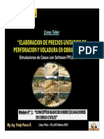 Módulo 1 - CONCEPTOS BASICOS SOBRE EXCAVACIONES EN OBRAS CIVILES (03-Feb-15) PDF