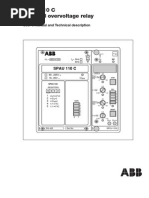 SPAU-110-C ABB Residual Overvoltage Realy