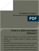 B2B Marketing Automation Platforms competitor analysis, (Resulticks)