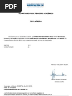 Declaração da Uninorte