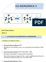 Química inorgánica 3: Teorías del enlace en compuestos de coordinación