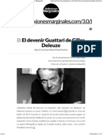 El Devenir Guattari de Gilles Deleuze _ Reflexiones Marginales