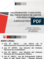 Presupuesto Por Resultados de Gastos Maria Crisanto