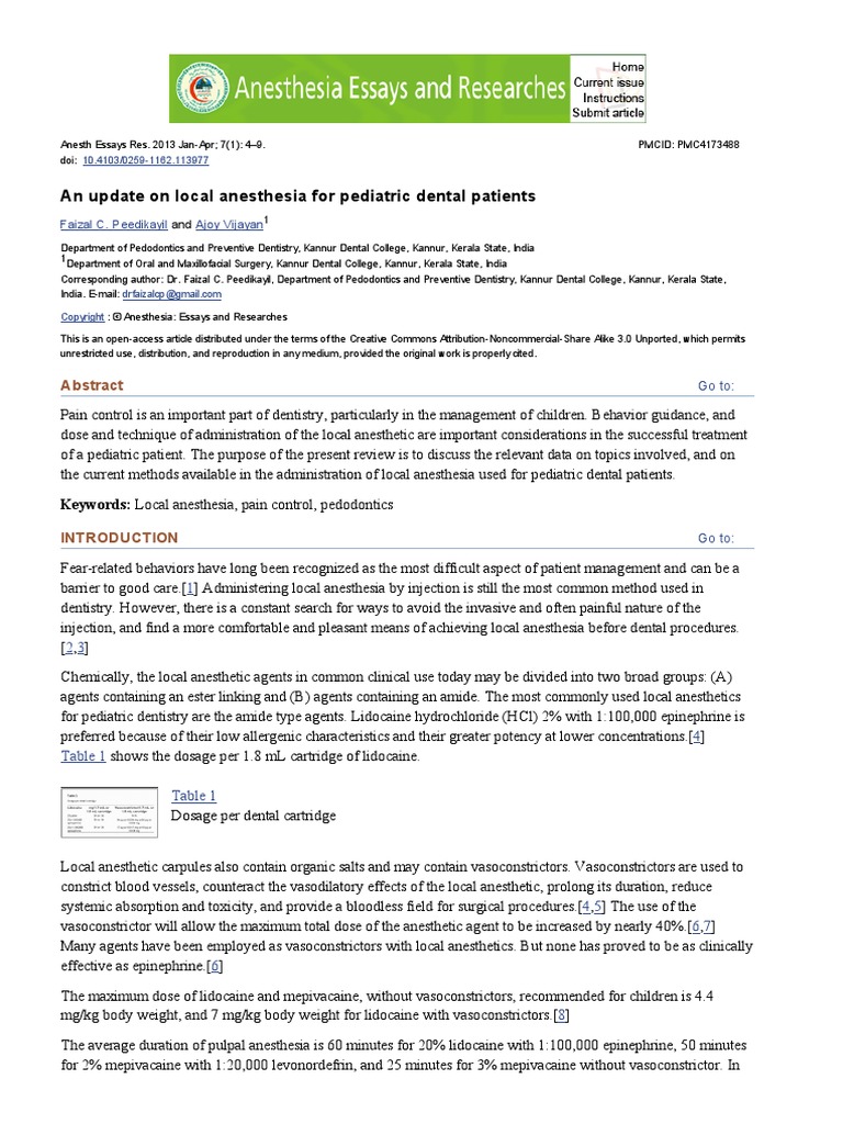 New research in anesthesia picture