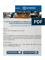 V Curso de Didactica UP