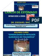 Cancer Gástrico. Curso de Cirugia Del Servicio de Cirugia General Del Hospital de Emergencias de Rosario.