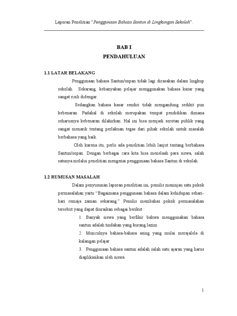 Contoh Hasil Observasi Tentang Lingkungan Sekolah - Simak 