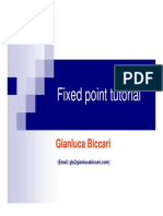 Fixed Point Tutorial