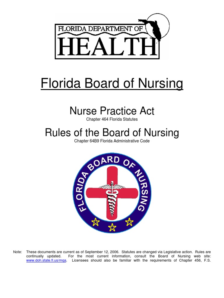 Nurse Practice Act Anesthesia Nursing