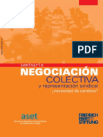 Negociacion Colectiva - Ciclo Sem - ASET-FES - 2013 PDF