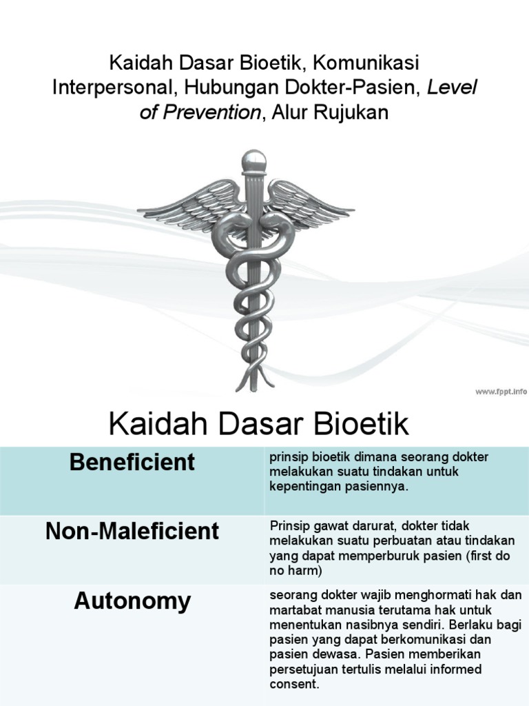 Prinsip Dasar Bioetik dalam Kedokteran | PDF | Pengembangan Diri