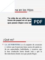 Autoestima en Los Hijos