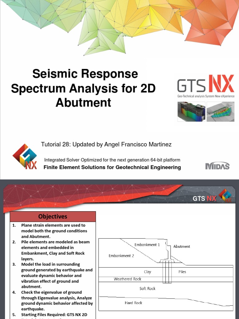 28 - 2D Seismic Response Analysis of Bridge Abundment | PDF ...
