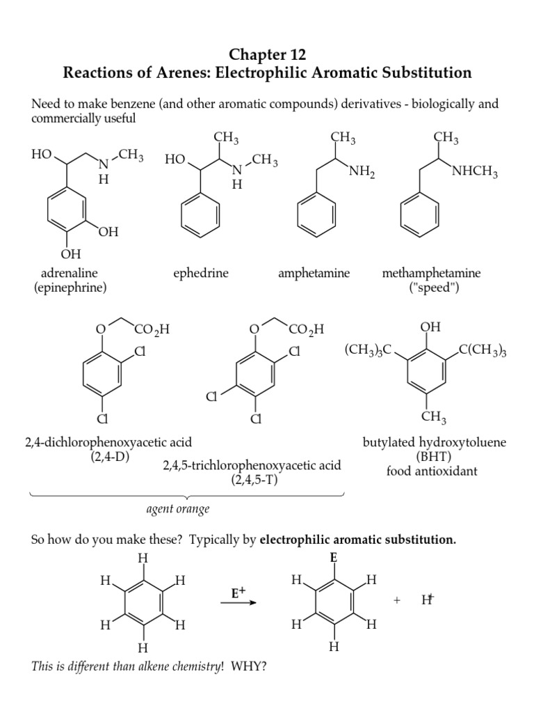 Chapter 12 Aromaticity Chemical Reactions