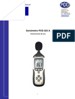 Manual Sonometro Pce 322a