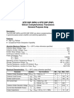 NTE128P (NPN) & NTE129P (PNP) Silicon Complementary Transistors General Purpose Amp