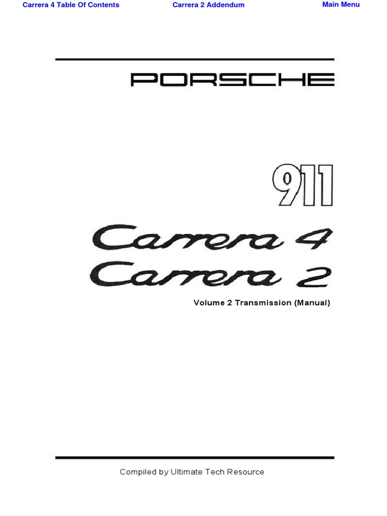 じゅんさん　ポルシェ911 Carrera Drivers Manuel ポルシェ911 Carrera Drivers Manuel（Full PDF of the owners