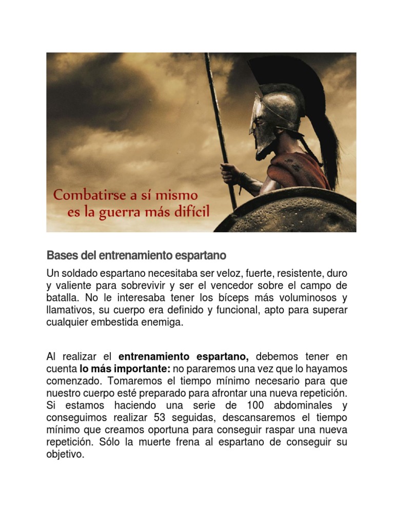 Rutinas De Entrenamiento Espartanas Claves Para Preparar La Spartan