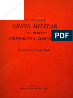 F. Bracht. La Reciente Crisis Militar